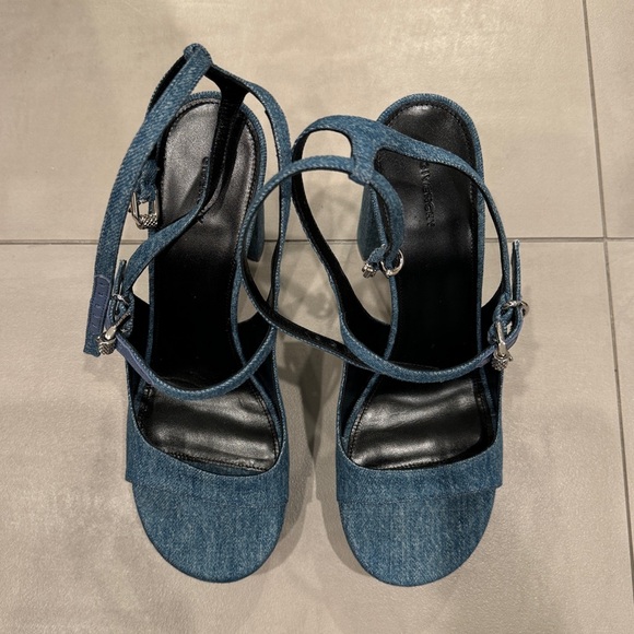 BNIB Givenchy Voyou Platform Denim Sandals - 39 - Picture 7 of 13